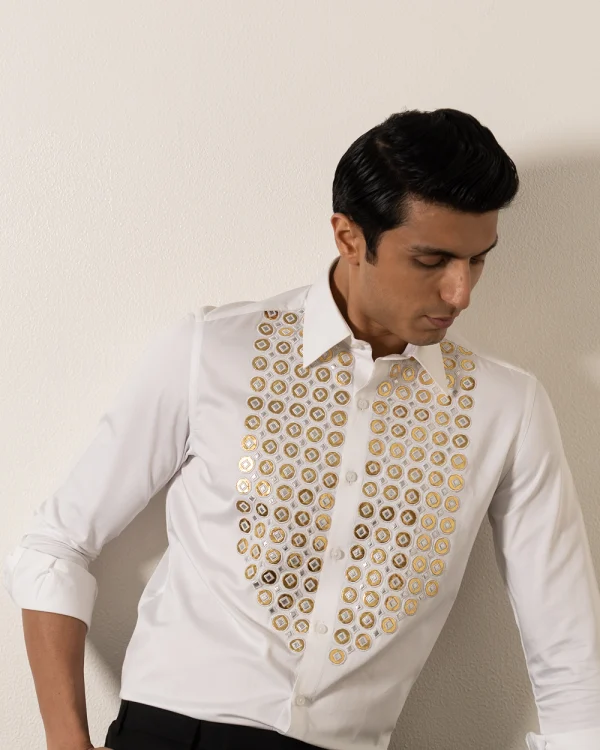 GOLD FOIL SHIRT